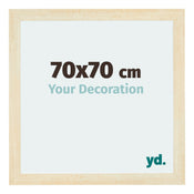 Mura MDF Fotolijst 70x70cm Zand Geveegd Voorzijde Maat | Yourdecoration.nl