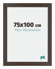 Mura MDF Fotolijst 75x100cm Eiken Donker Voorzijde Maat | Yourdecoration.nl
