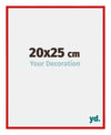 New York Aluminium Fotolijst 20x25cm Ferrari Rood Voorzijde Maat | Yourdecoration.nl
