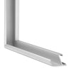New York Aluminium Fotolijst 20x25cm Zilver Mat Detail Doorsnede | Yourdecoration.nl