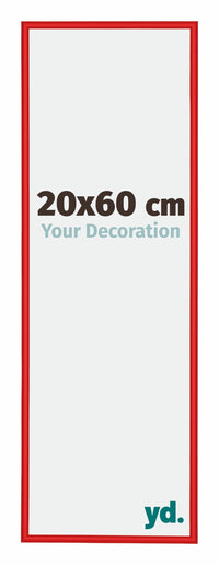 New York Aluminium Fotolijst 20x60cm Ferrari Rood Voorzijde Maat | Yourdecoration.nl