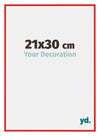 New York Aluminium Fotolijst 21x30cm Ferrari Rood Voorzijde Maat | Yourdecoration.nl