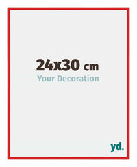 New York Aluminium Fotolijst 24x30cm Ferrari Rood Voorzijde Maat | Yourdecoration.nl