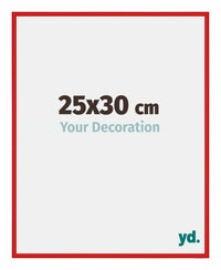 New York Aluminium Fotolijst 25x30cm Ferrari Rood Voorzijde Maat | Yourdecoration.nl