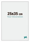 New York Aluminium Fotolijst 25x35cm Zilver Mat Voorzijde Maat | Yourdecoration.nl