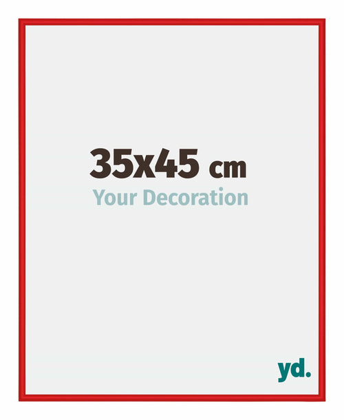 New York Aluminium Fotolijst 35x45cm Ferrari Rood Voorzijde Maat | Yourdecoration.nl