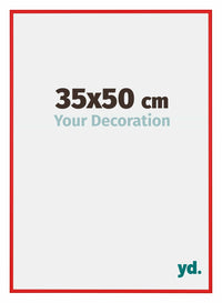 New York Aluminium Fotolijst 35x50cm Ferrari Rood Voorzijde Maat | Yourdecoration.nl