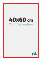 New York Aluminium Fotolijst 40x60cm Ferrari Rood Voorzijde Maat | Yourdecoration.nl