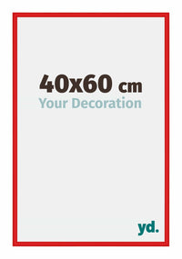 New York Aluminium Fotolijst 40x60cm Ferrari Rood Voorzijde Maat | Yourdecoration.nl