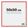 New York Aluminium Fotolijst 50x50cm Ferrari Rood Voorzijde Maat | Yourdecoration.nl