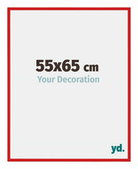 New York Aluminium Fotolijst 55x65cm Ferrari Rood Voorzijde Maat | Yourdecoration.nl