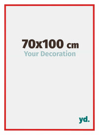 New York Aluminium Fotolijst 70x100cm Ferrari Rood Voorzijde Maat | Yourdecoration.nl