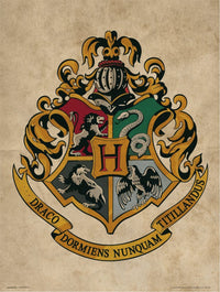 Grupo Erik Harry Potter Hogwarts Crest Kunstdruk 30X40cm | Yourdecoration.nl