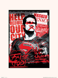 Grupo Erik Dc Batman V Superman Superman False God Kunstdruk 30X40cm | Yourdecoration.nl