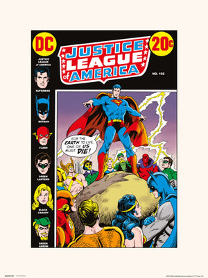 Grupo Erik Dc Comics Justice Leage Of America 102 Kunstdruk 30X40cm | Yourdecoration.nl