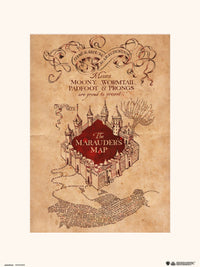 Grupo Erik Harry Potter The Marauders Map Kunstdruk 30X40cm | Yourdecoration.nl