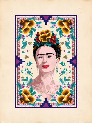 Grupo Erik Frida Kahlo Illustration Kunstdruk 30X40cm | Yourdecoration.nl