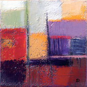 PGM BED 12 Bea Danckaert Violet Statics I Kunstdruk 40x40cm | Yourdecoration.nl
