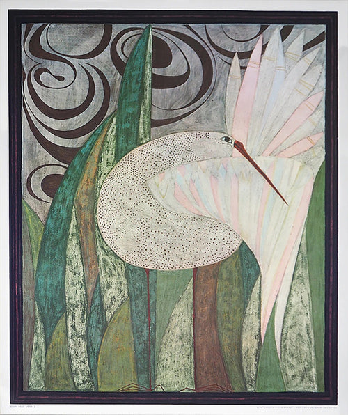 PGM BR 02 Beate Rose Vogel 2 Kunstdruk 52x62cm | Yourdecoration.nl