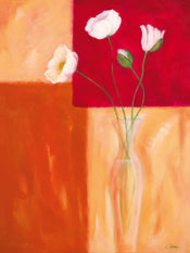 PGM GGN 15 Gunter Gohn Mohn mit Siena Braun Kunstdruk 60x80cm | Yourdecoration.nl