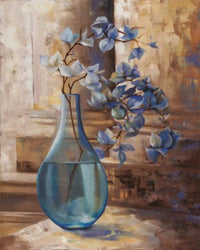 PGM LMO 05 L Montillio Blue Glass Still I Kunstdruk 40x50cm | Yourdecoration.nl