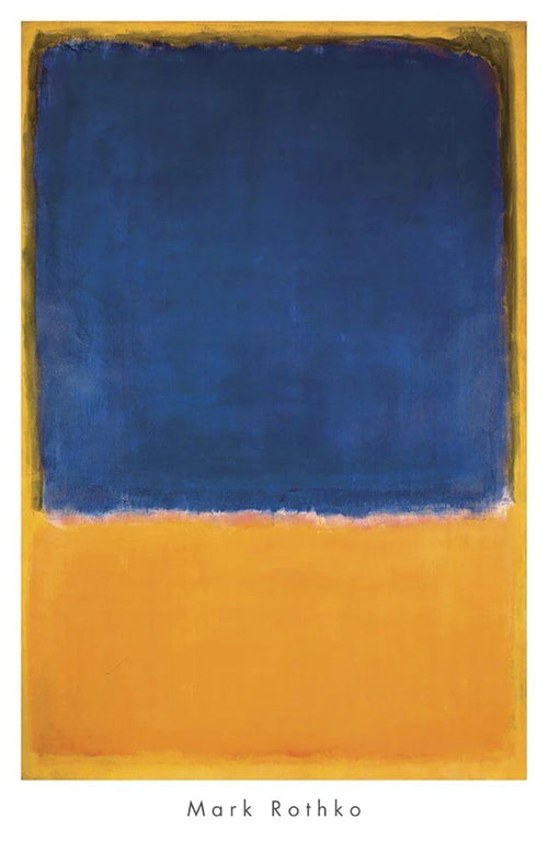 PGM MKR 466 Mark Rothko Untitled 1950 Blue Yellow Kunstdruk 658x1015cm | Yourdecoration.nl