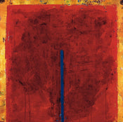 PGM RAB 17 Ralf Bohnenkamp Contrasting Red Kunstdruk 98x98cm | Yourdecoration.nl