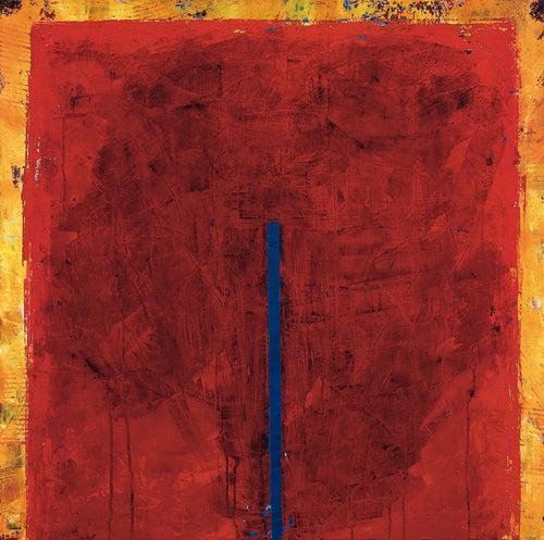 PGM RAB 17 Ralf Bohnenkamp Contrasting Red Kunstdruk 98x98cm | Yourdecoration.nl