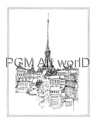 PGM TNA 42 Avery Tillmon Eiffel Tower Kunstdruk 28x35cm | Yourdecoration.nl