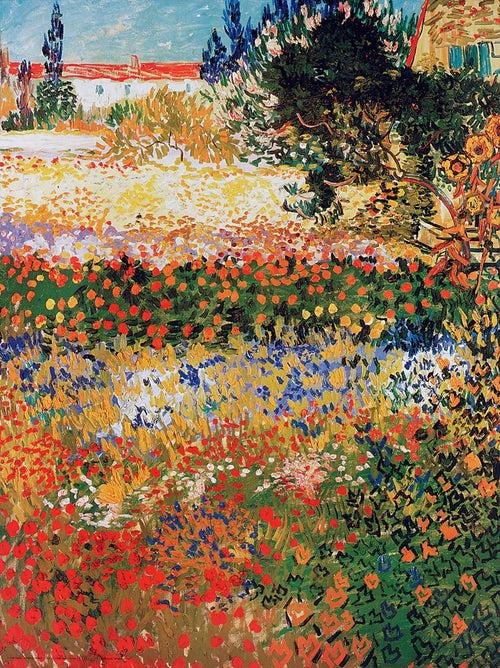 PGM VV 087 Vincent Van Gogh Giardino fiorito Kunstdruk 60x80cm | Yourdecoration.nl