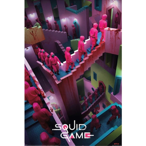 Pyramid PP35008 Squid Game Crazy Stairs Poster | Yourdecoration.nl