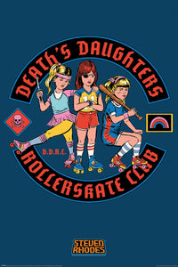 Pyramid PP35012 Steven Rhodes Death'S Daughters Rollerskate Club Poster | Yourdecoration.nl