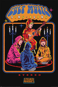 Pyramid PP35014 Steven Rhodes Cult Music Sing Along Poster | Yourdecoration.nl