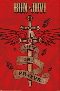 Poster Bon Jovi Livin On a Prayer 61x91 5cm Pyramid PP35296 | Yourdecoration.nl
