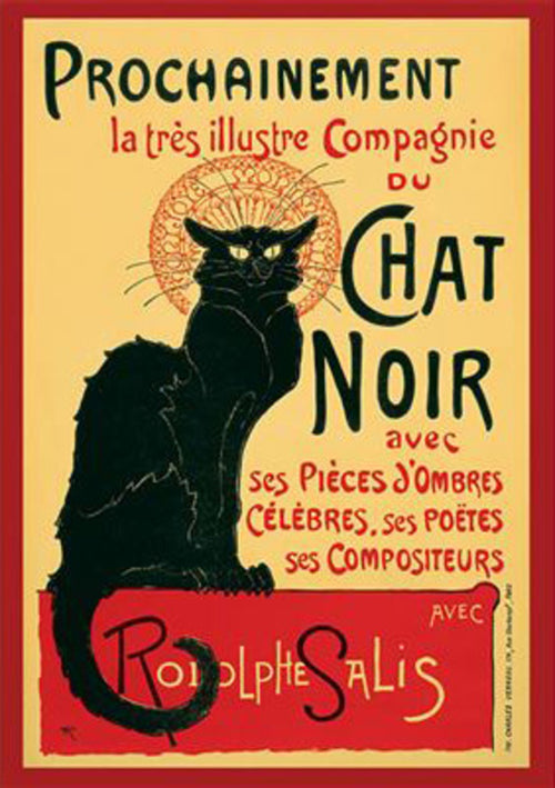 Poster Chat Noir Steinlein 61x91 5cm PP0508 | Yourdecoration.nl