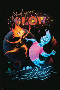 Poster Disney Pixar Elemental Find Your Glow And Flow 61x91.5cm Grupo Erik GPE5800 | Yourdecoration.nl