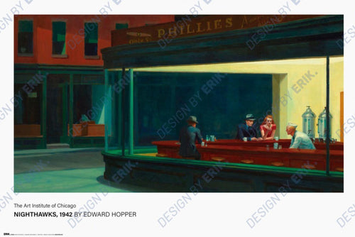 Poster Edward Hopper Nighthawks 61x91 5cm GPE6104 | Yourdecoration.nl