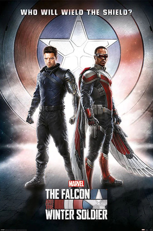 Poster Falcon And the Winter Soldier Wield the Shielmaxi Poster 61x91 5cm Pyramid PP34760 | Yourdecoration.nl