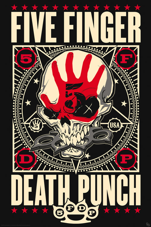 Poster Five Finger Death Punch Knucklehead 61x91 5cm GBYDCO448 | Yourdecoration.nl