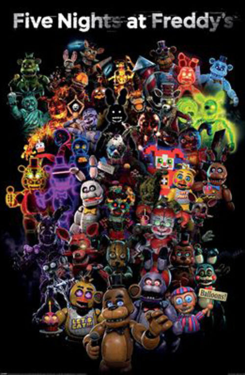 Poster Five Nights At Freddies Collage 61x91 5cm PP2501075 | Yourdecoration.nl
