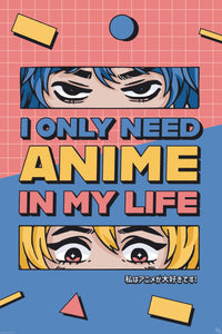 Poster Gb Eye Designs All I Need Is Anime 61x91 5cm Abystyle GBYDCO016 | Yourdecoration.nl