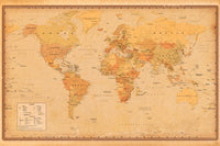 Poster Harper Collins Antique World Map 21 91 5x61cm Abystyle GBYDCO485 | Yourdecoration.nl