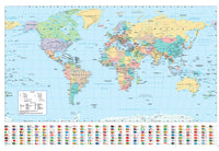 Poster Harper Collins World Map 21 91 5x61cm Abystyle GBYDCO484 | Yourdecoration.nl