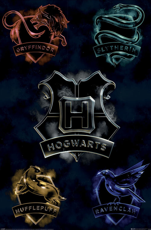 Poster Harry Potter Houses 61x91 5cm PP2512503 | Yourdecoration.nl