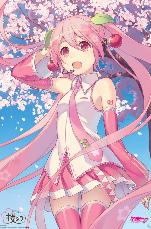 Poster Hatsune Miku Cherry Blossom 91 5x61cm GBYDCOA037 | Yourdecoration.nl