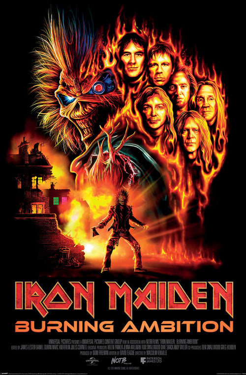 Poster Iron Maiden Burning Ambition 61x91 5cm PP2512952 | Yourdecoration.nl