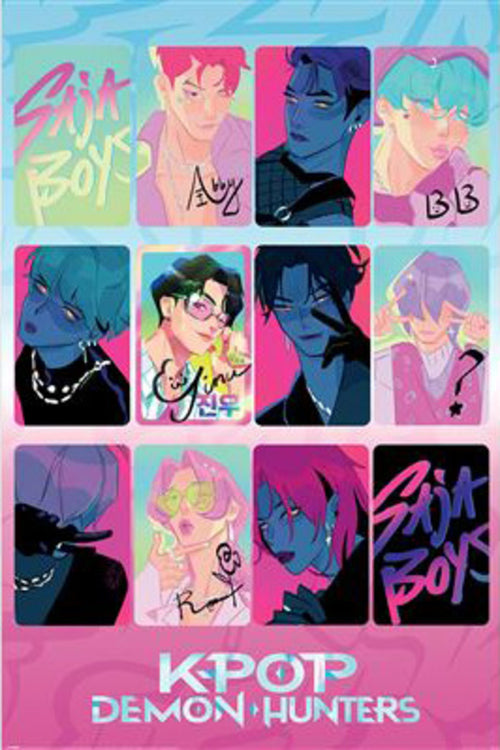 Poster K Pop Demon Hunters Light And Dark 61x91 5cm PP2510670 | Yourdecoration.nl