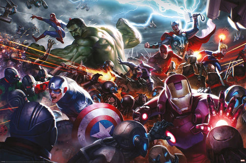Poster Marvel Future Fight Heroes Assault 61x91 5cm Pyramid PP35016 | Yourdecoration.nl