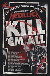 Poster Metallica Kill Em All 83 Tour 61x91 5cm Abystyle GBYDCO434 | Yourdecoration.nl