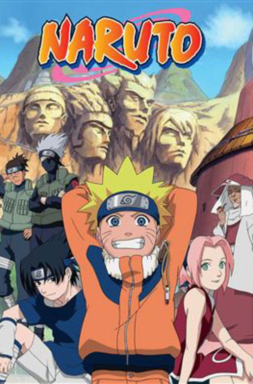 Poster Naruto Mountains 61x91 5cm PP2511254 | Yourdecoration.nl